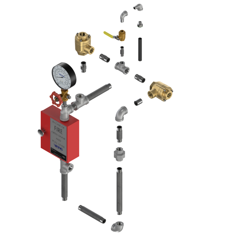 Pneumatic / Pneumatic Releasing Trim (double interlock preaction)